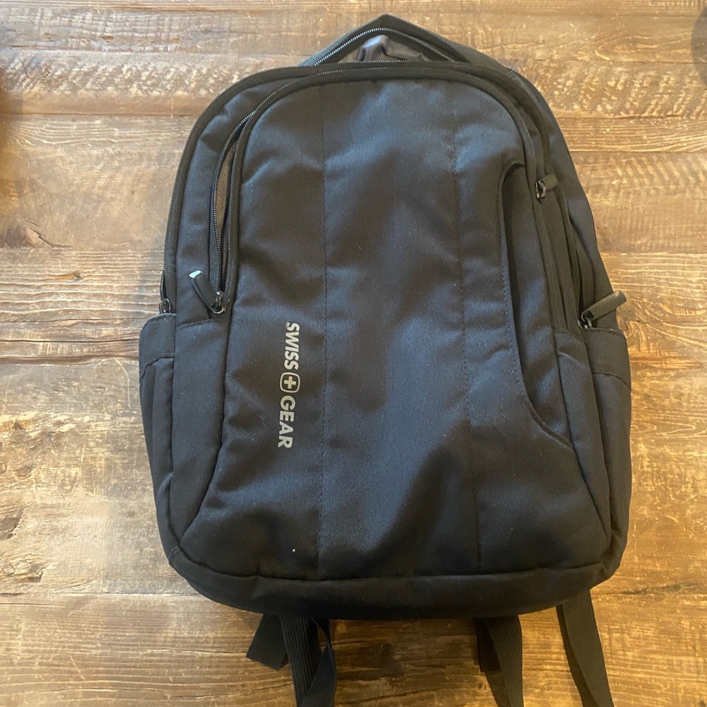Swissgear Multi Zipper Compartment Backpack Black Nwo… - Gem
